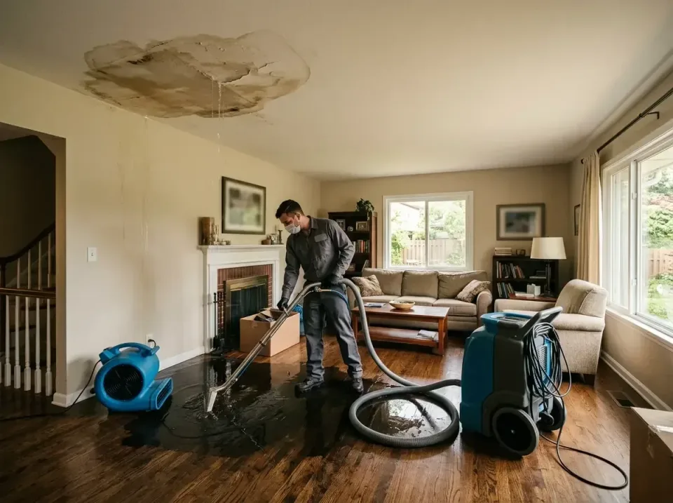 attic-pipe-burst-ceiling-drip-008 — frequently asked questions, Water Damage Restoration & Carpet Care in Westphalia, MD